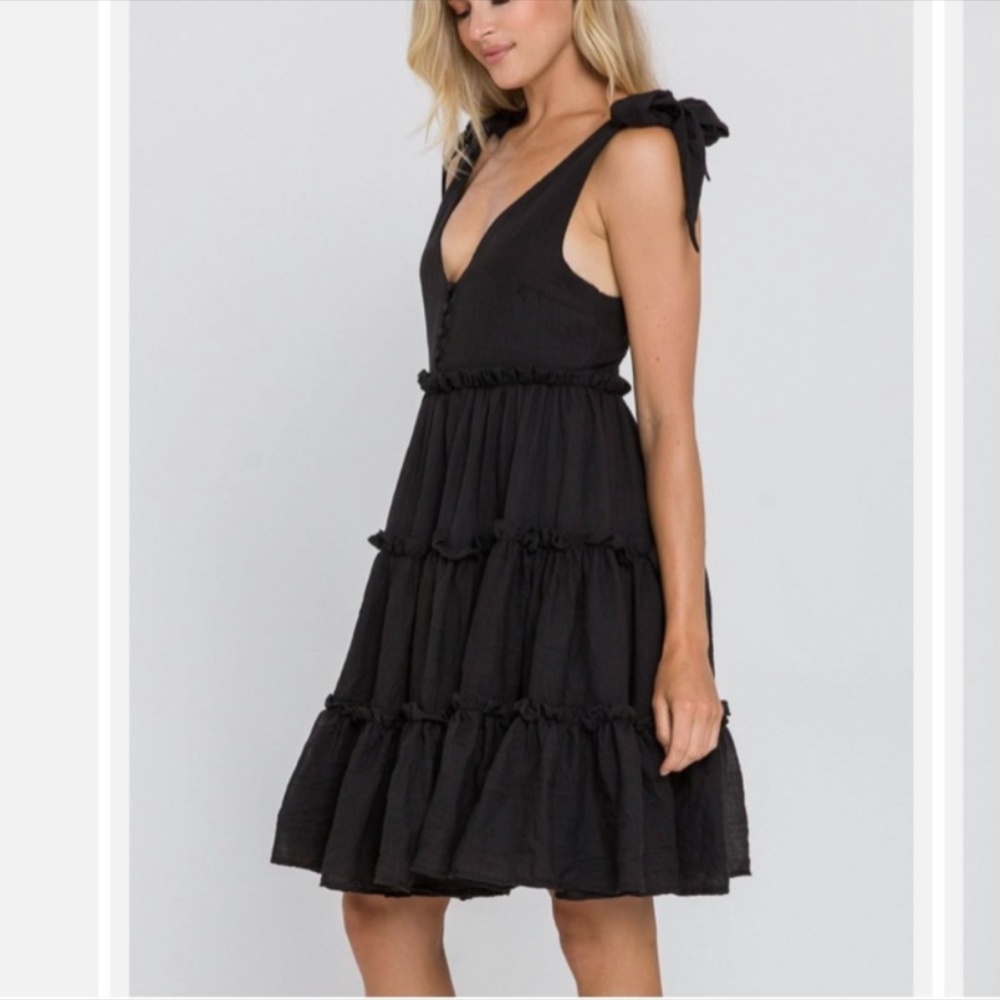 Nwt boho tie shoulder dress